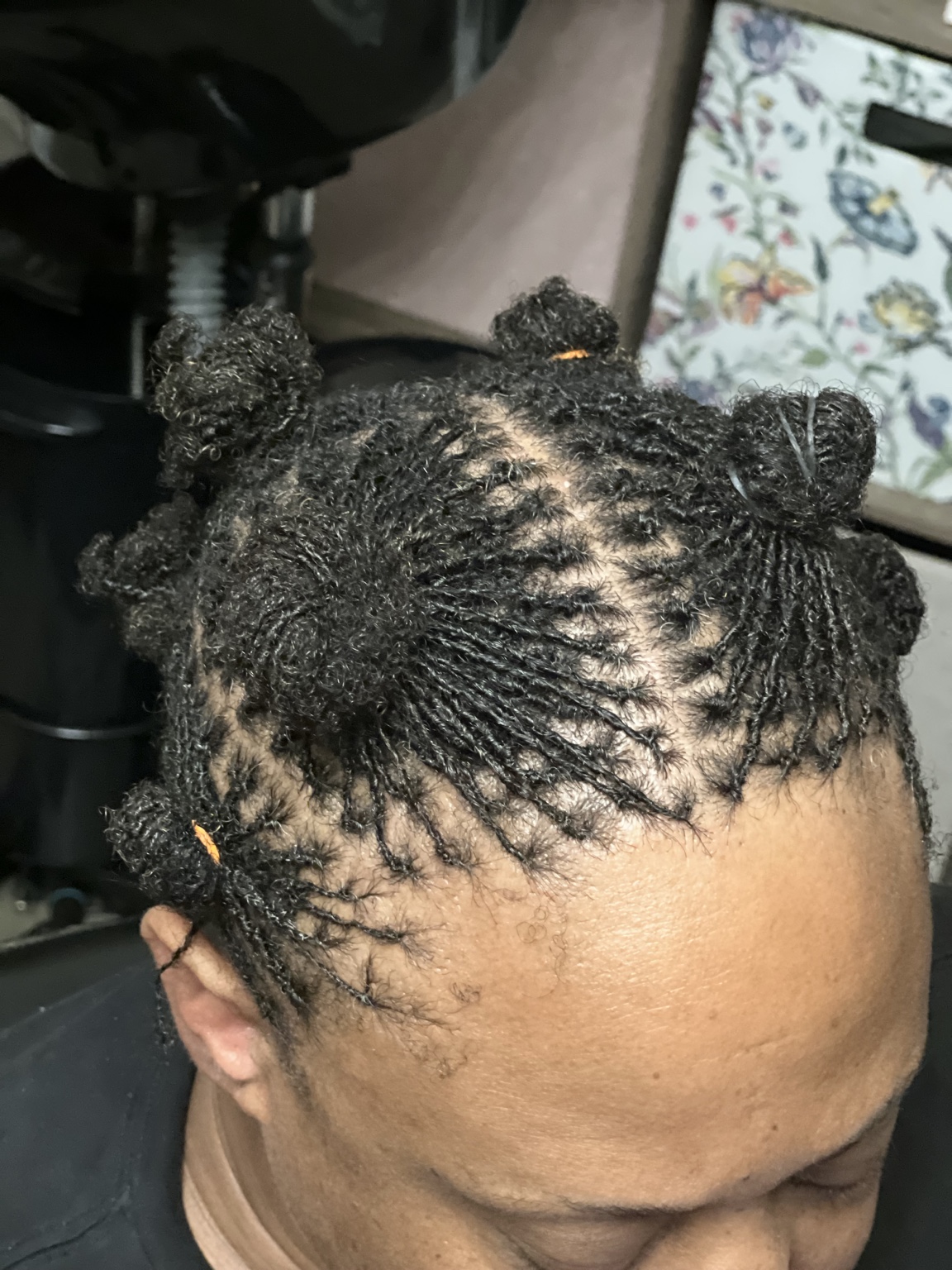 Close-up of precise loc parting and grid work